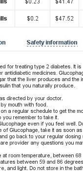 no prescription glucophage